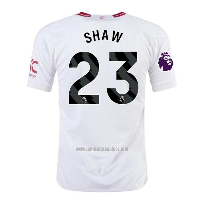 Camiseta Manchester United Jugador Shaw Tercera 2023-2024
